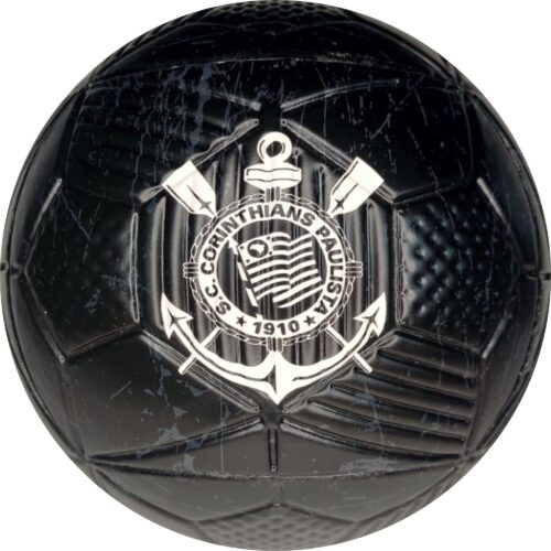 Bola Futebol PVC/PU Nº5 Cinza e Preta - Corinthians 